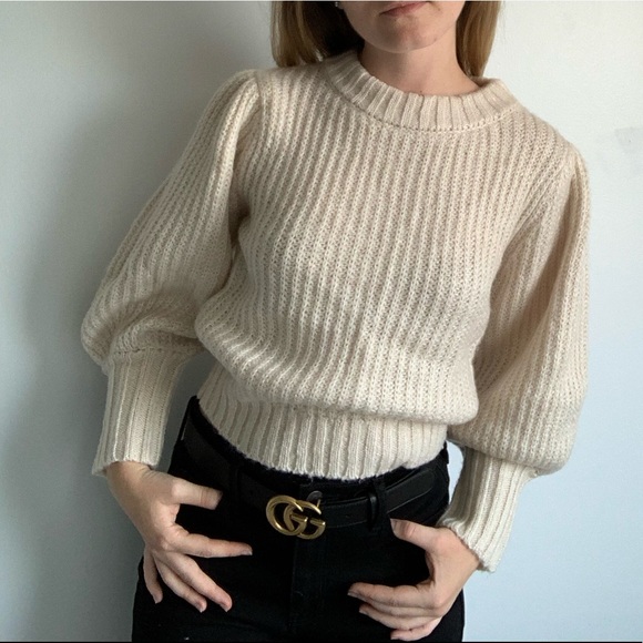 Dynamite Puff sleeve sweater - Picture 1 of 10
